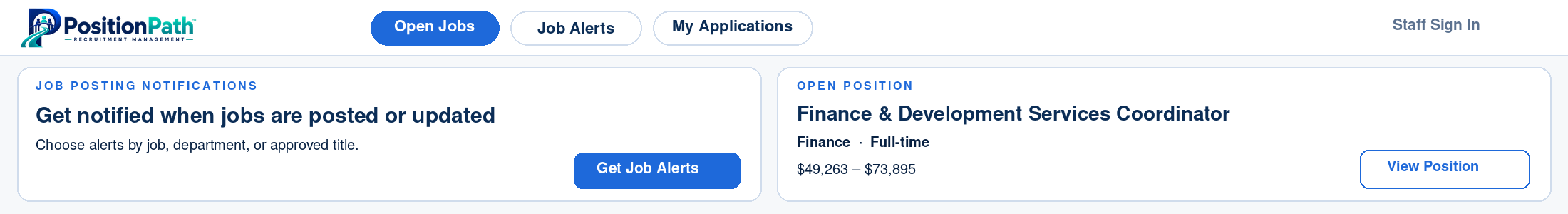 PositionPath Applicant Experience